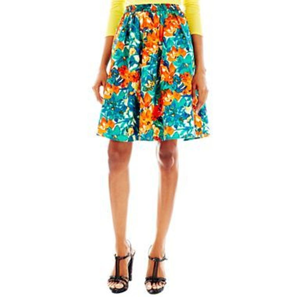 Duro Olowu Floral Skirt with Pockets Sz Small